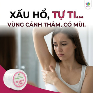 Bột Thảo Mộc Khử Mùi Hôi Nách Hồng , Phấn Hỗ Trợ Giảm Mồ Hôi Giúp Vùng Da Khô Thoáng