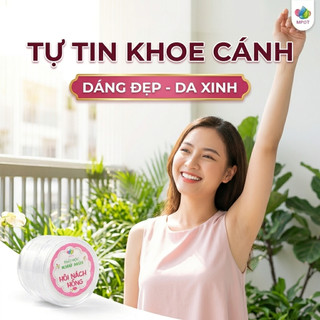 Bột Thảo Mộc Khử Mùi Hôi Nách Hồng , Phấn Hỗ Trợ Giảm Mồ Hôi Giúp Vùng Da Khô Thoáng