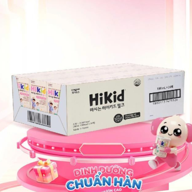 [ DATE MỚI CHÍNH HÃNG 03/2027 ] Sữa Hikid Pha Sẵn Hộp 190ml - Sữa Hikid Pha Sẵn Tăng Chiều Cao Cho B