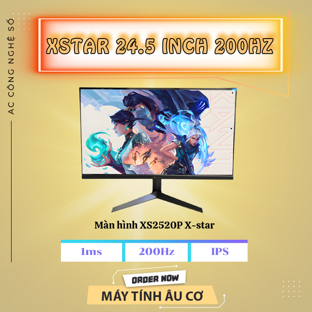 Màn Hình hãng XSTAR 24.5 inch 200HZ - Mới 100% Màn Gaming Chiến Mọi Tựa game