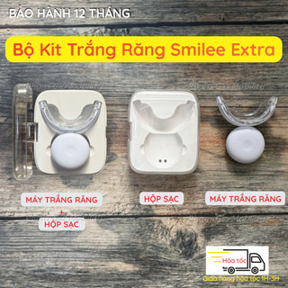 Máy Trắng Răng Smilee Có Kèm Hộp Sạc: Tẩy Trắng Làm Trắng Bật 2-6 Tone Trong 1 Tuần, Bảo Hành 1 năm
