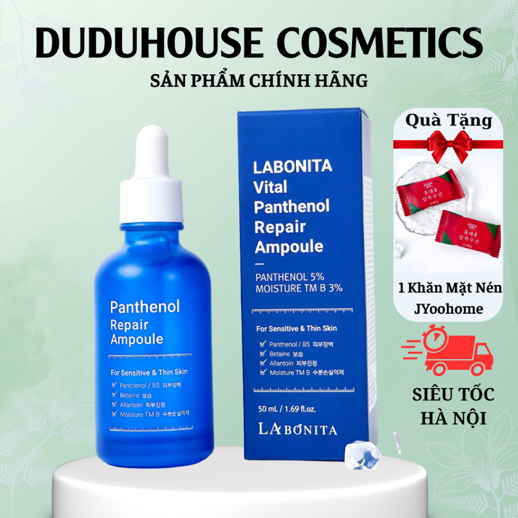 Tinh Chất La Bonita B5 Panthenol Repair Ampoule Phục Hồi, Làm Dịu Da 50ml Duduhouse