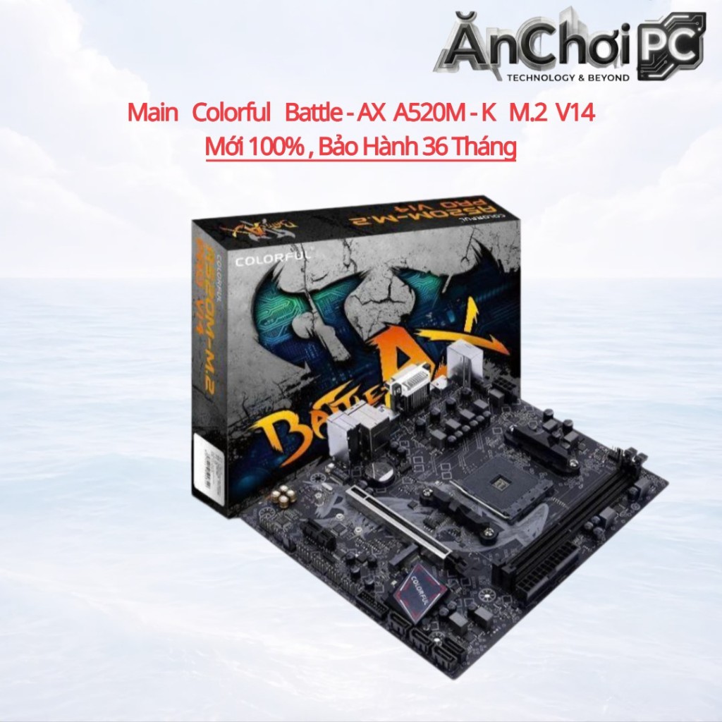 Main Colorful Battle-AX A520M-K M.2 V14, Bo Mạch Chủ Mới 100% , Bảo Hành 36 Tháng