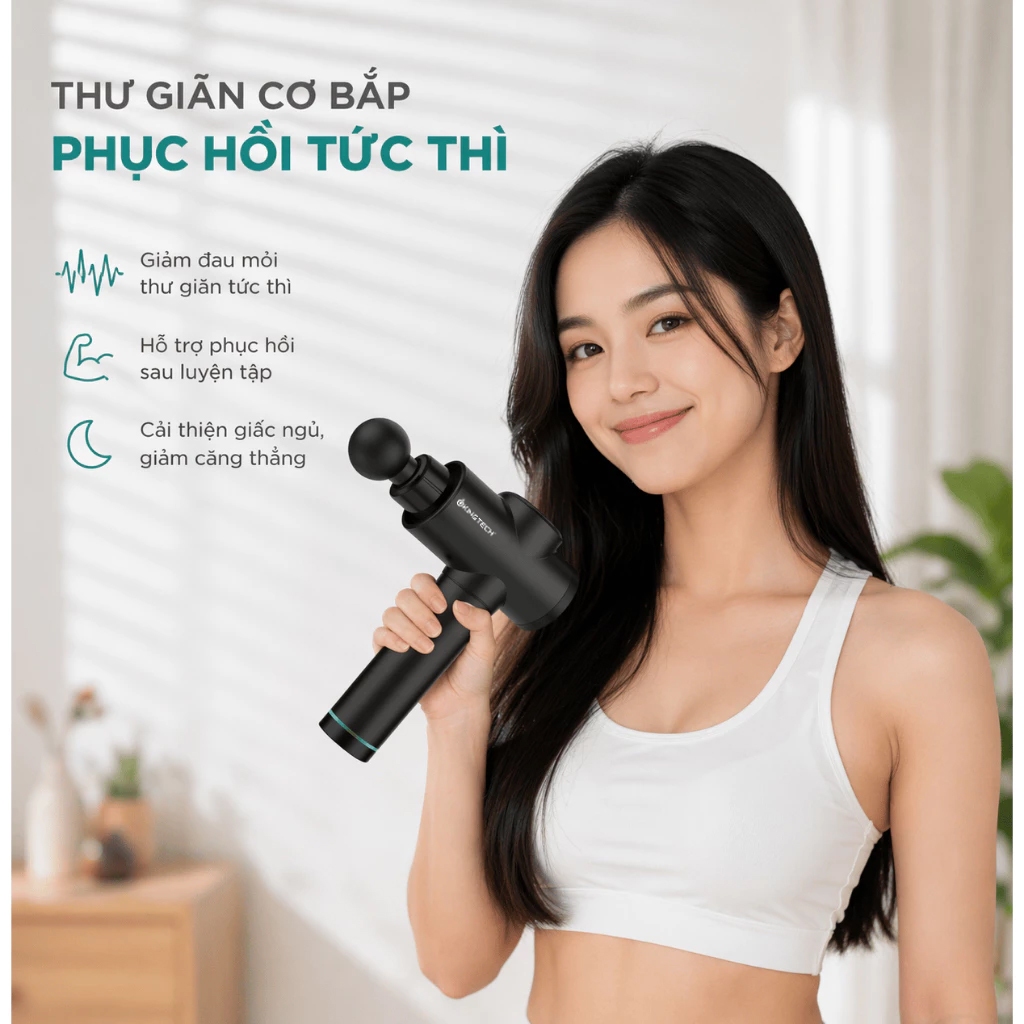 Máy Massage Cầm Tay Cao Cấp KINGTECH KH-720PRO, 20 Cấp Độ, Hỗ Trợ Mát Xa Chuyên Sâu, Giảm Đau Cơ, Cứng Khớp - Chính Hãng | BigBuy360 - bigbuy360.vn