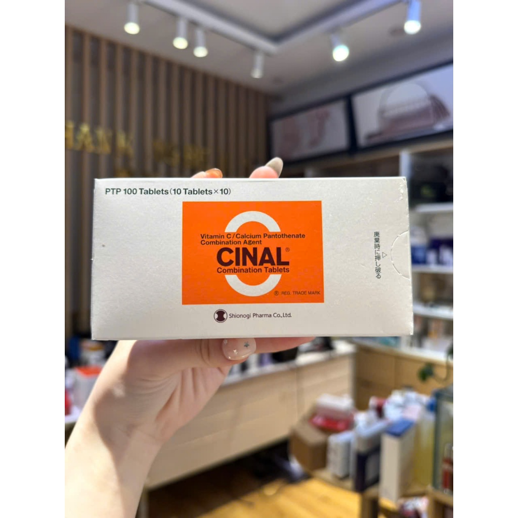 [CHÍNH HÃNG] Viên Uống Vitamin C Trắng da, Mờ thâm nám Cinal C 100 viên