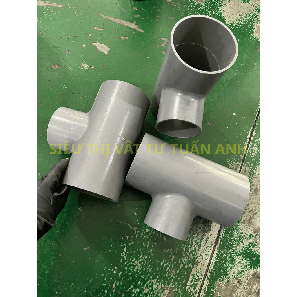 [TÊ GIẢM ỐNG NHỰA PVC BM size lớn] CHỮ T TÊ GIẢM ỐNG NHỰA BM BÌNH MINH 76 90 114 140 168 TE-G-PVC