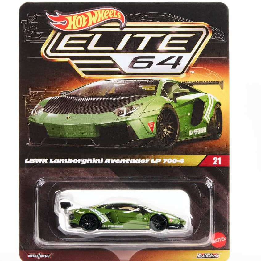 Lehuong Diecast - Xe Hot Wheels Elite 64 LBWK Lamborghini Aventador LP 700-4 + Protect Full Box
