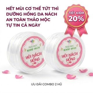 [MUA 2 TẶNG 1] Combo 2 bột thảo mộc nách hồng tặng 1 xịt khử mùi Ngân Bình giúp khô thoáng