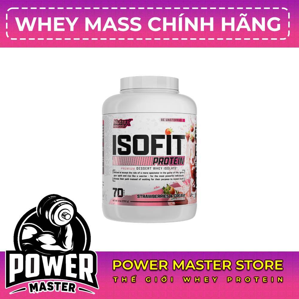 Hỗ Trợ Phục Hồi Sau Tập Cùng Whey Isolate Nutrex Isofit 5Lbs