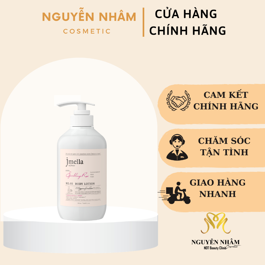 Sữa Dưỡng Thể Jmella Hương Hoa Hồng Ngọt Ngào Jmella No.04