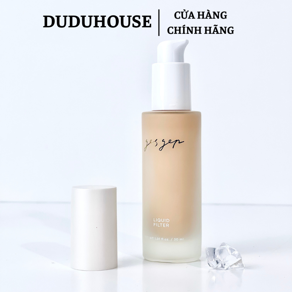 Kem nền Gesgep Liquid Filter Mỏng Nhẹ Kiềm Dầu Che Phủ Cao 30ml Duduhouse