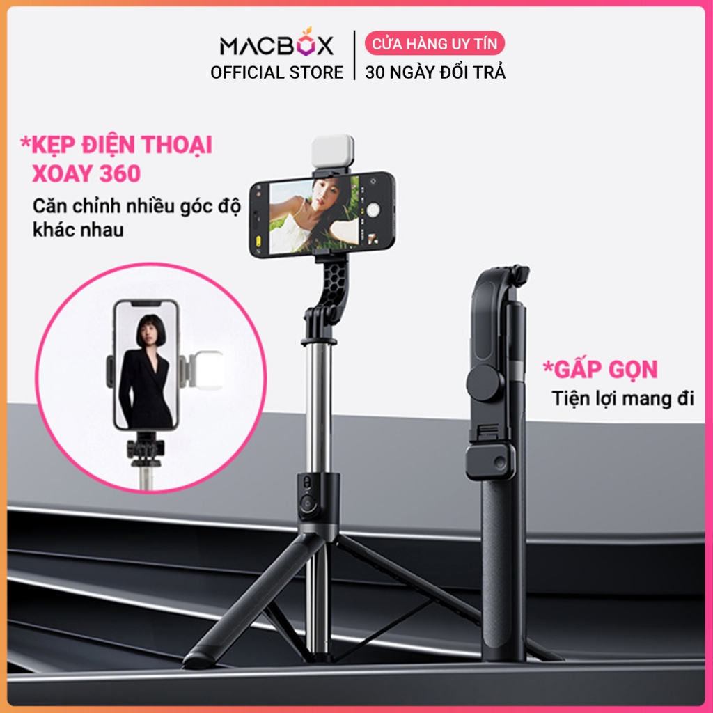 (Tặng đèn)Tripod điện thoại Gậy chụp ảnh 3 chân cao 1M88 Cây chụp hình Selfie tự sướng camera Quay video Livestream | BigBuy360 - bigbuy360.vn