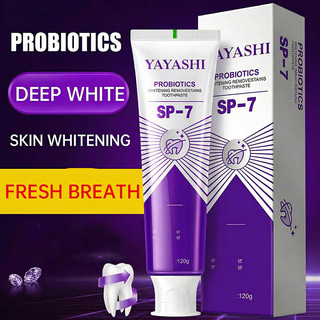 tẩy vết ố vàng Kem đánh răng làm trắng răng kem đánh răng hương bạc hà. chứa men vi sinh
