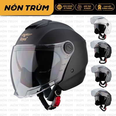 Mũ bảo hiểm 3/4 Royce XH01 có 2 kính, nam nữ đi xe máy phượt, hàng chính hãng bảo hành 12 tháng