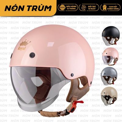 Mũ Bảo Hiểm Nửa Đầu Royal M239 Kính Âm Chính Hãng, Size M L XL XXL, BH 12 Tháng, Nam Nữ Đi Xe Máy