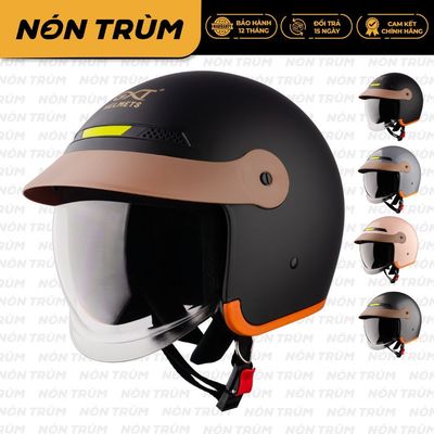 Mũ bảo hiểm 3/4 chính hãng kính âm Gxt Gx139 GX03 kèm lưỡi trai cho nam nữ đi xe máy