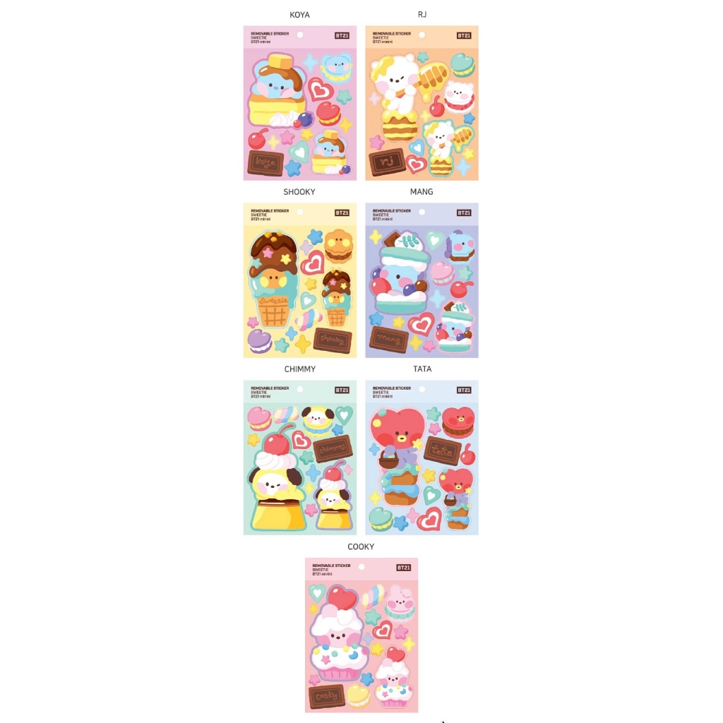 BT21 - REMOVABLE STICKER SWEETIE
