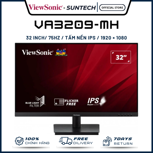 Màn Hình ViewSonic VA3209-MH 32 Inch - IPS Tràn Viền, Full HD, Tích Hợp Loa Kép, 2 Cổng HDMI