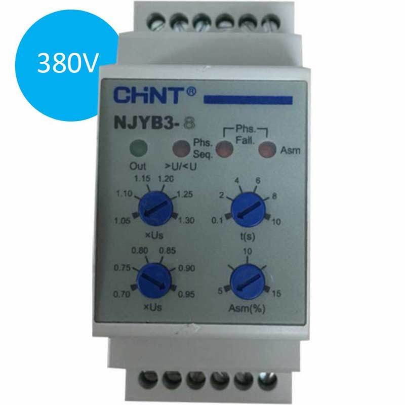 Chint Rơ Le Bảo Vệ Điện Áp NJYB3-8 380VAC