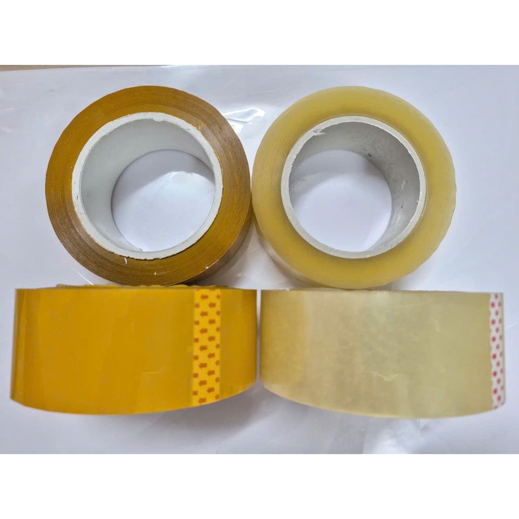 01 cuộn băng dính trắng 5cm/ đục 5cm lõi mỏng 3mm loại 330g