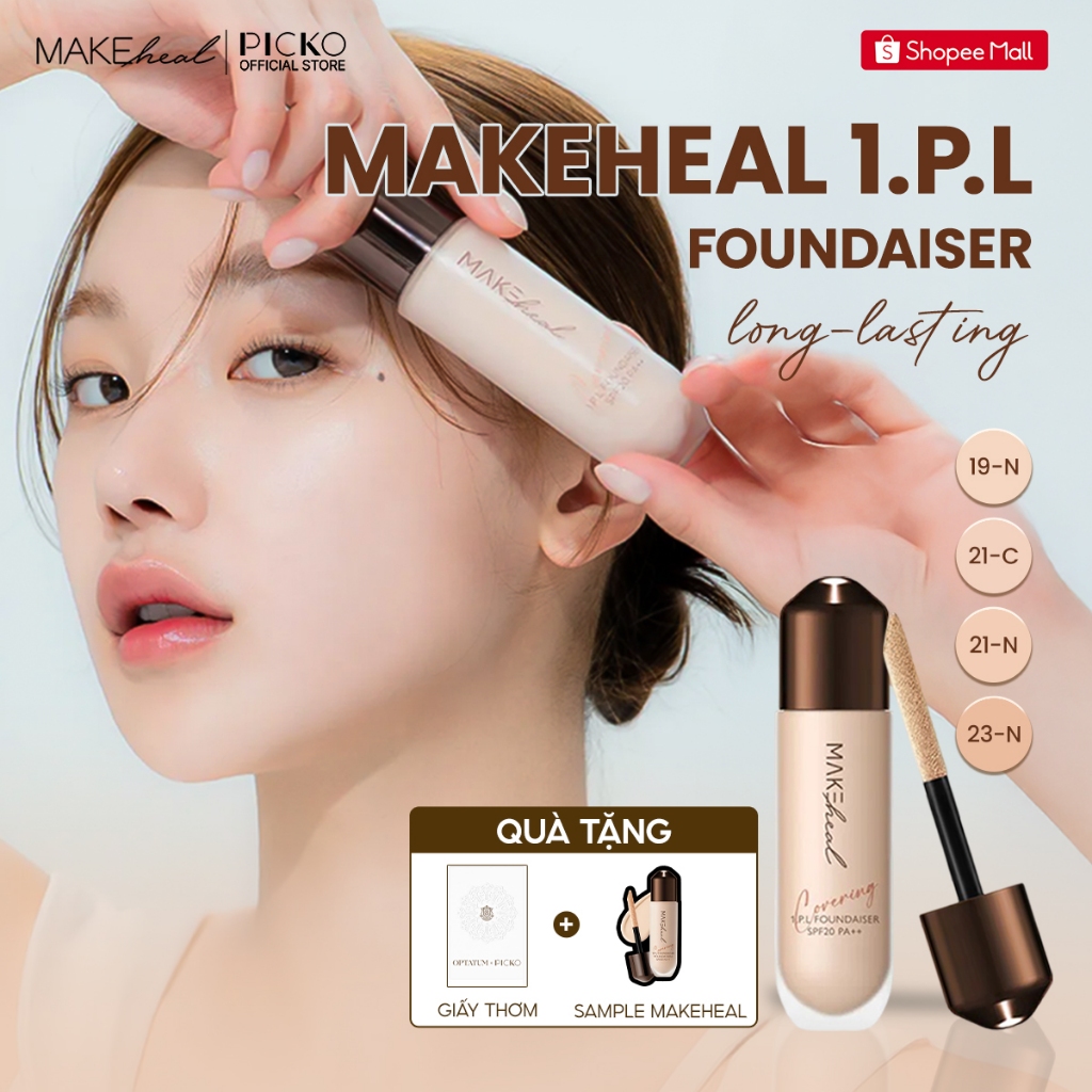 Kem nền Makeheal màu 23N, kem nền Hàn Quốc bán chạy có độ che phủ tốt, bền màu suốt 72h