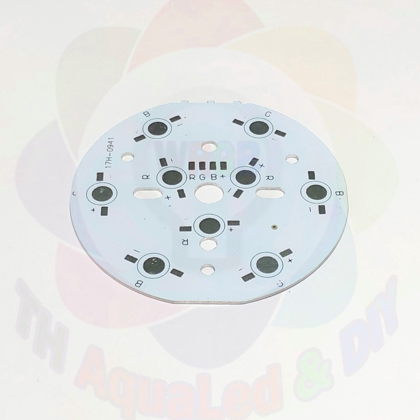 Mạch LED tròn RGB 9 led Luxeon đế led 3 kênh 3 cụm mỗi cụm 3 led nguồn 9volt 78mm cho led luxeon 1w 