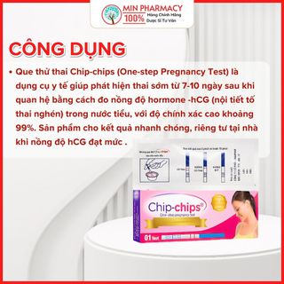 Que thử thai Chip-chips One-step Pregnancy Test - Minpharmacy