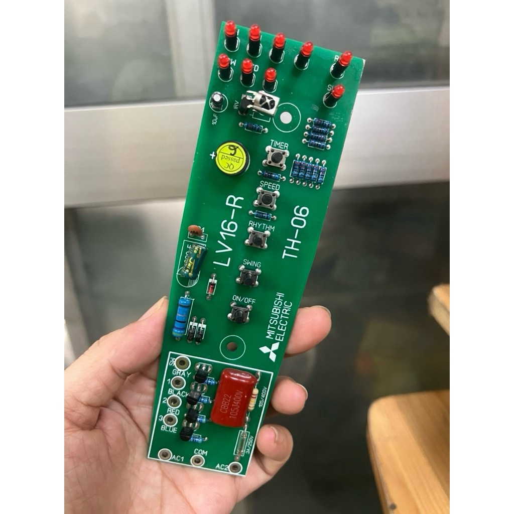 Bo mạch quạt  đứng Mitsubishi 2 lớp LV16-RT-RV- RA -RP-RS[Bo siêu bền ăn remote zin nhạy