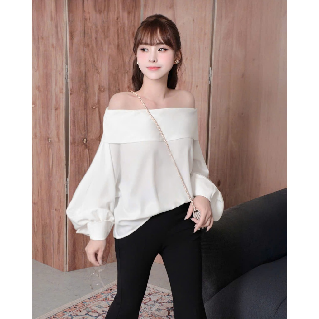 HATHA STORE - [RELIN TOP] ÁO TRỄ VAI TAY PHỒNG MẶC ĐƯỢC 2 KIỂU SANG CHẢNH