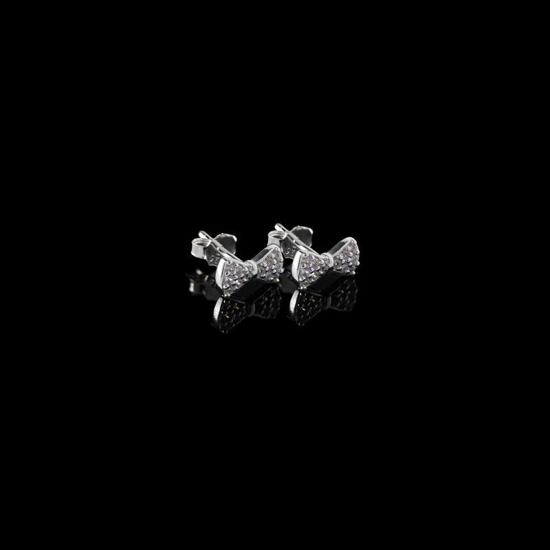 Bông tai bạc Ý chiếc nơ nhỏ xinh, Bông tai bạc nữ nơ xinh xắn Petite Bowlet KT29 6