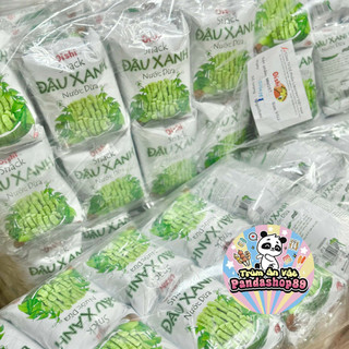 [Bịch 10 gói x 34g] Bim bim Oishi đậu xanh cốt dừa, snack đậu xanh quốc dân, đồ ăn vặt