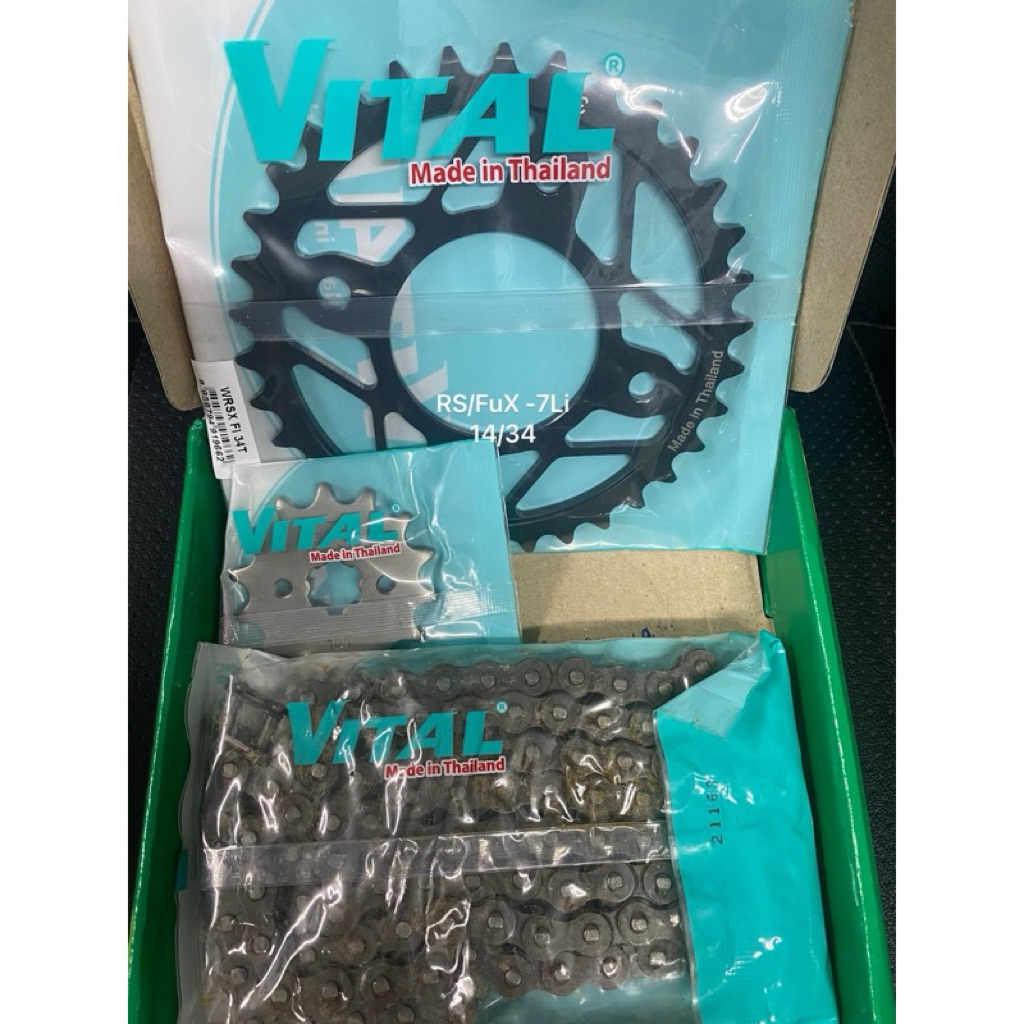 Nhông sên dĩa Future125-7li /cup 50/80/81 /Sirius 50 /Cup 125cc / cup mới 50 thương hiệu Vital ( 420