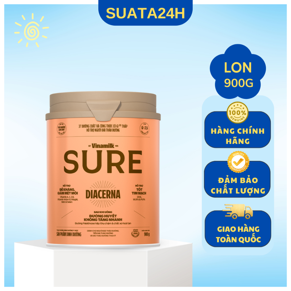 Sữa bột Vinamilk Sure Diecerna 900g