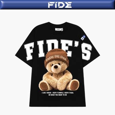 Áo thun FIDE TEDDY phông unisex form rộng local brand nam nữ cổ tròn oversize - AT284