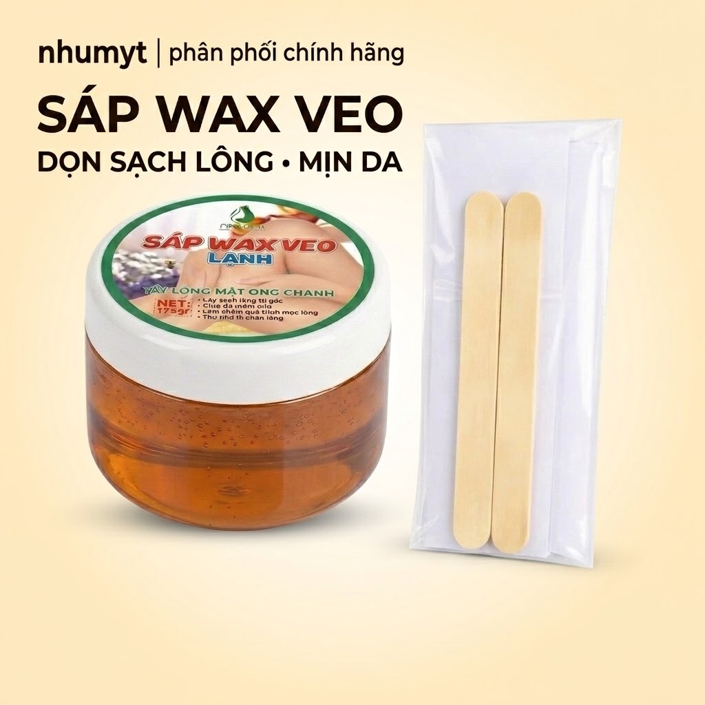 Sáp Wax Lông Lạnh Mật Ong Chanh 175g Tẩy Lông Nách Tay Chân An Toàn