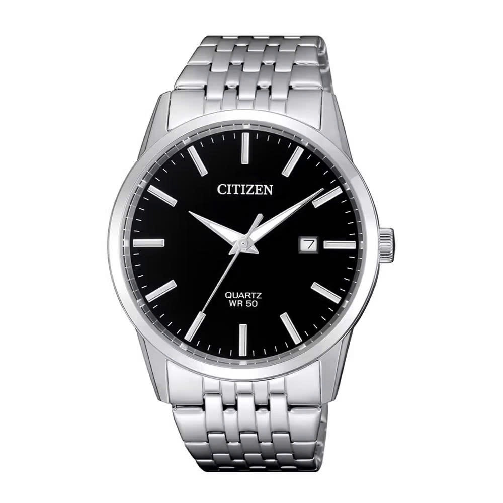 Đồng Hồ Nam Citizen Quartz BI5000-87E Dây Thép Mặt Đen