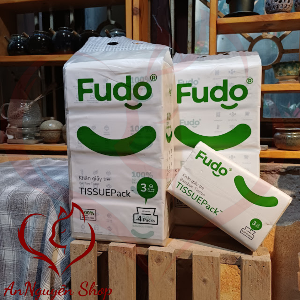 FUDO, KHĂN GIẤY TRE, GIẤY RÚT ĐỂ BÀN – FUDO, BAMBOO TISSUE PACK