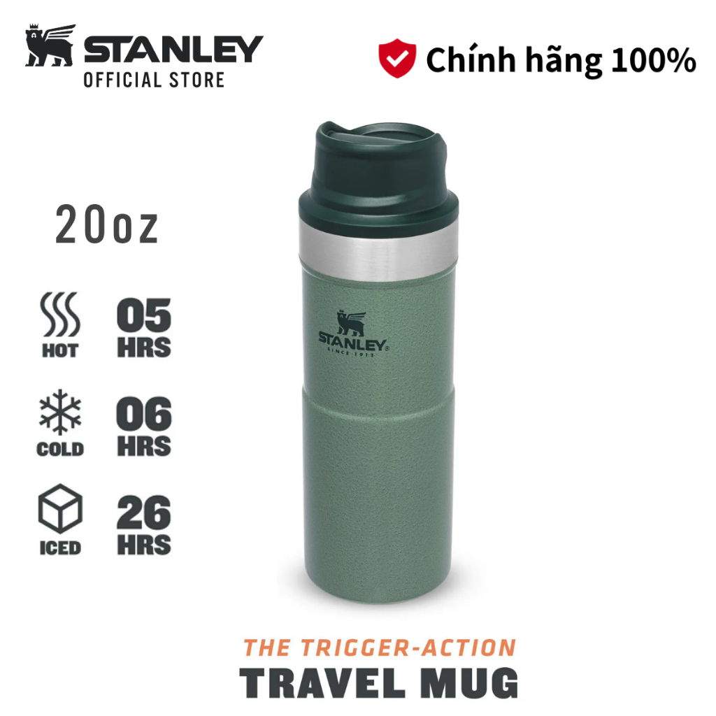 Bình giữ nhiệt Stanley Trigger-Action Travel Mug - 20oz | Vacuum Bottle