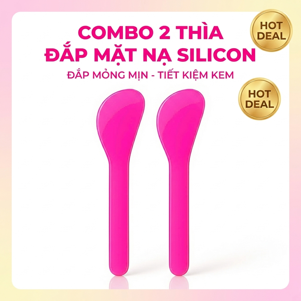 Que nhựa trộn và đắp mặt nạ, thìa nhựa trộn mask... tiện dụng Hàng Mới Cập Nhập