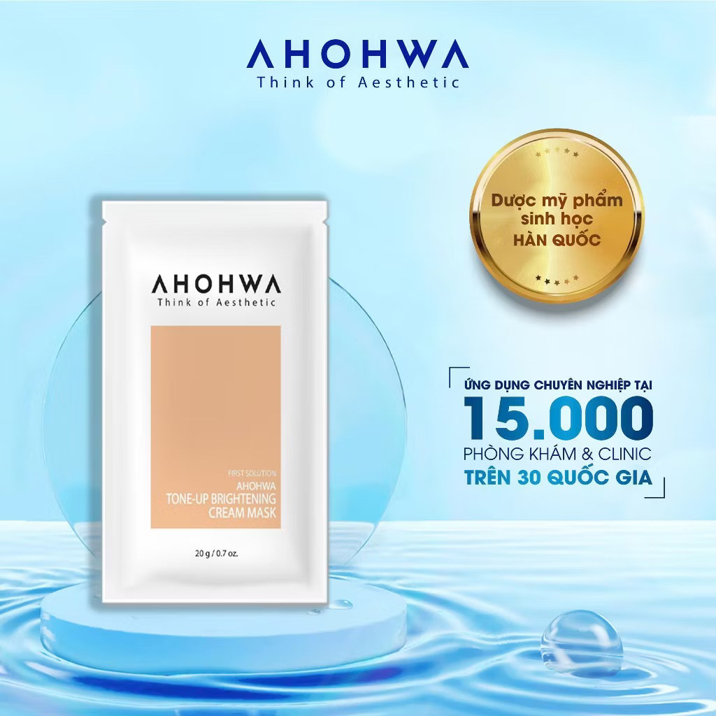 Mặt nạ ủ trắng Ahohwa Tone-up Brightening Cream Mask