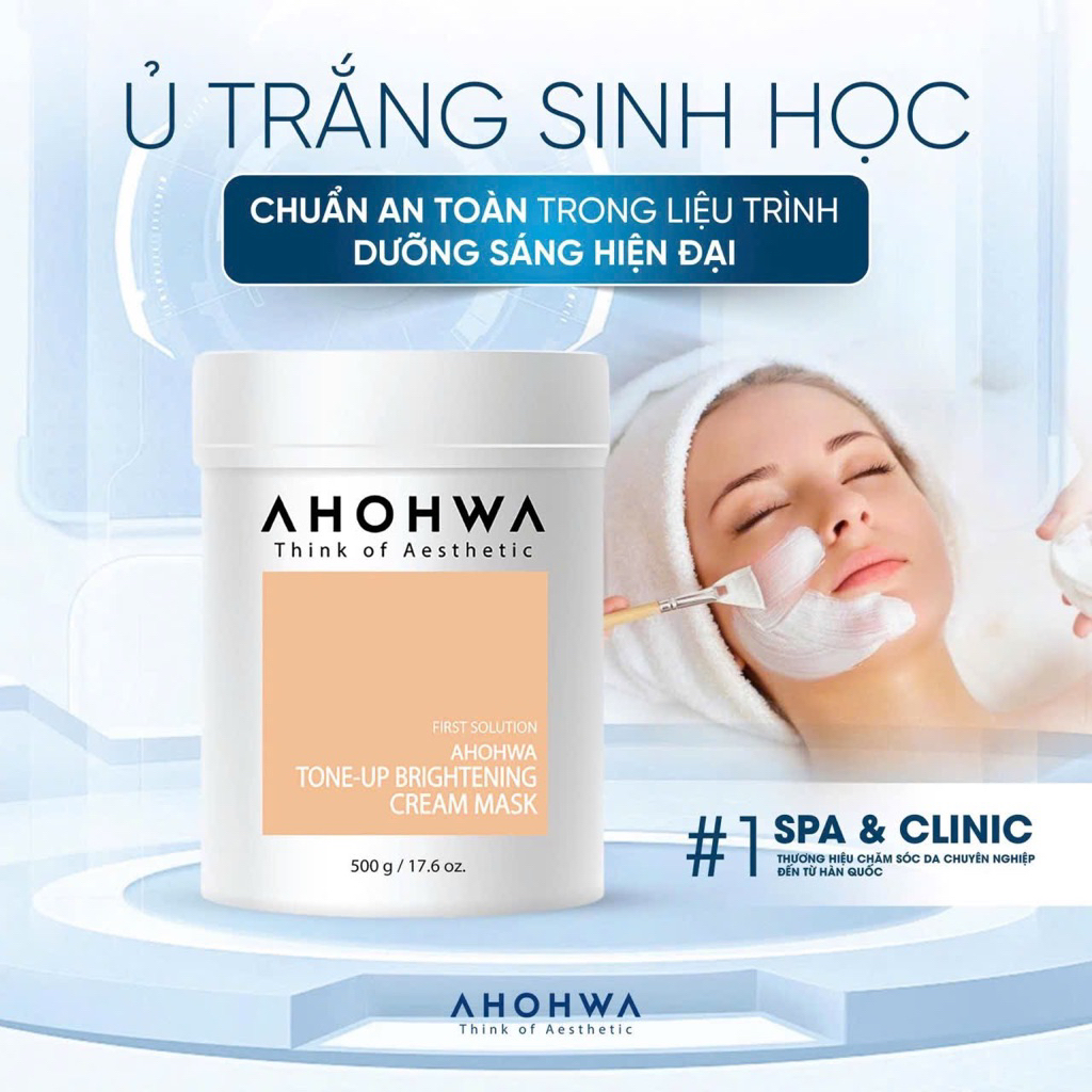 Mặt nạ ủ trắng Ahohwa Tone-up Brightening Cream Mask