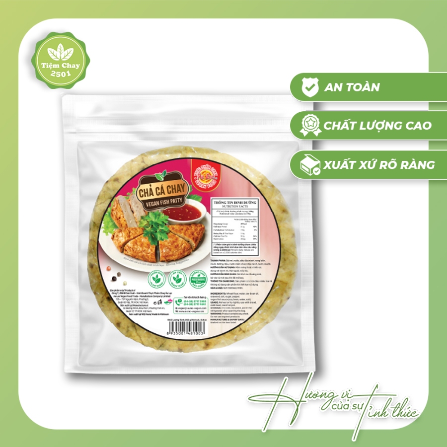 Chả cá chay Âu Lạc 180g | Thực phẩm chay cao cấp, đồ chay | Tiệm Chay 2501