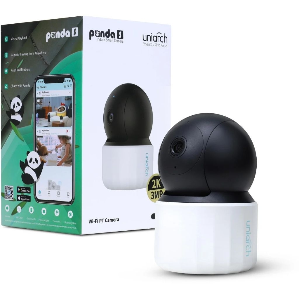 Camera Wi-Fi UNV Uho-S3E-M3-A, camera IP trong nhà 3.0MP, hỗ trợ quay quét 360°, đàm thoại 2 chiều, 