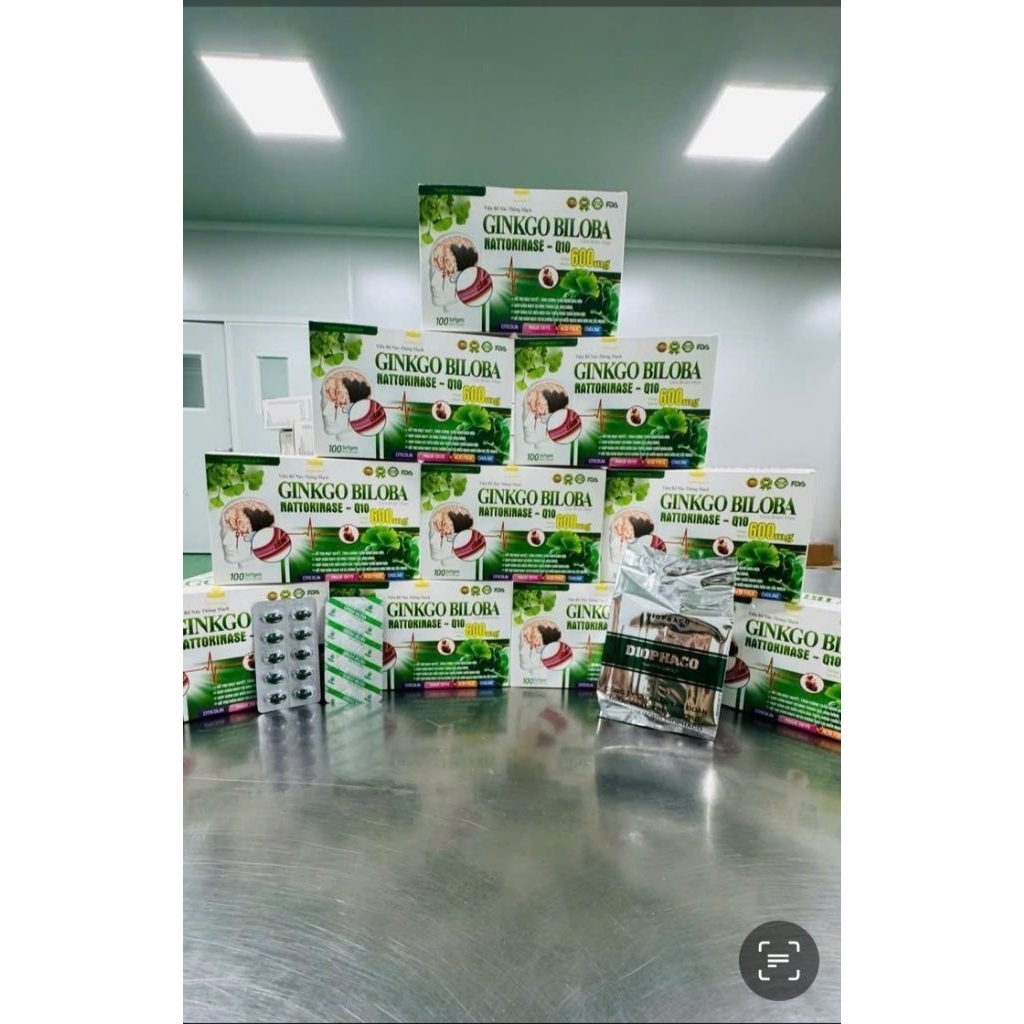 Viên Uống GINKGO 600 NATTO Q10 Hộp 100 viên.