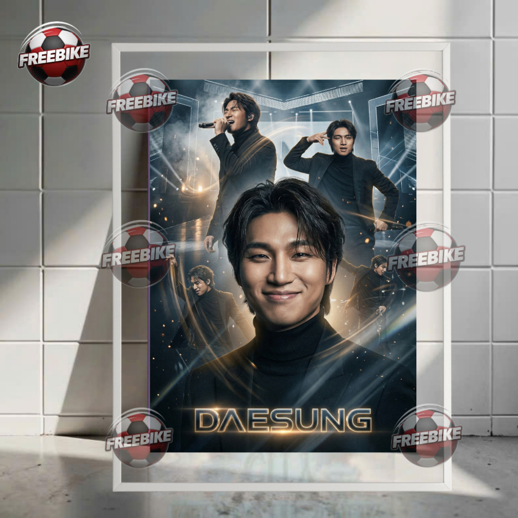 POSTER DAESUNG KHUNG BẰNG KÍNH PHA LÊ CAO CẤP