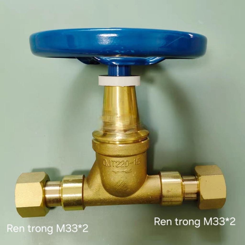 QJT220-15 ren trong M33, van tổng giàn chiết nạp khí nito, oxy...QJT220-15 ren trong M33