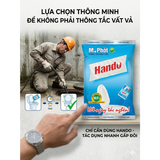 Bột Men vi sinh thông tắc hầm cầu bể phốt 300g Hando