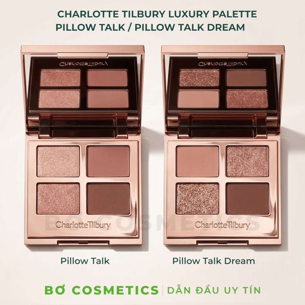 Bảng Phấn Mắt Charlotte Tilbury Luxury Palette Pillow Talk & Pillow Talk Dreams Bền Màu Lâu Trôi