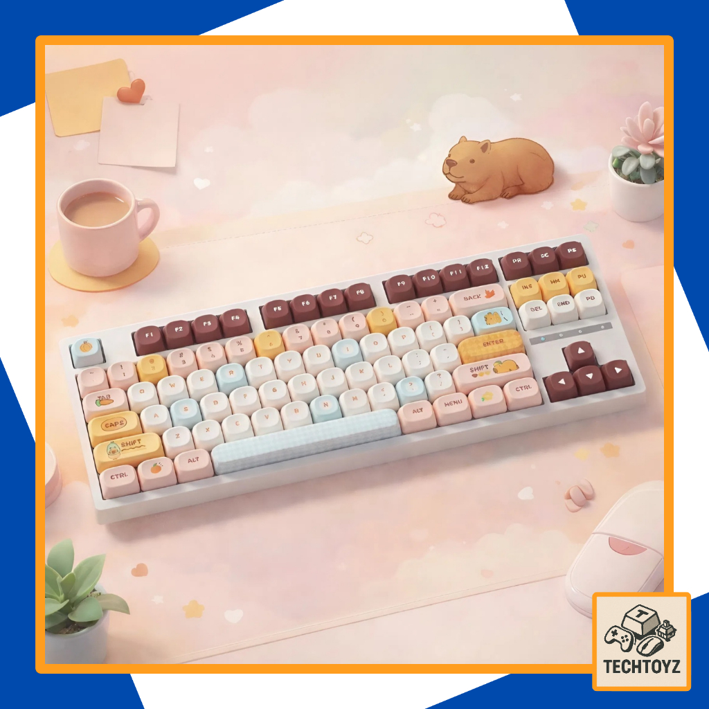 Keycap Capybara - PBT Double Shot, DyeSub - MOA Profile