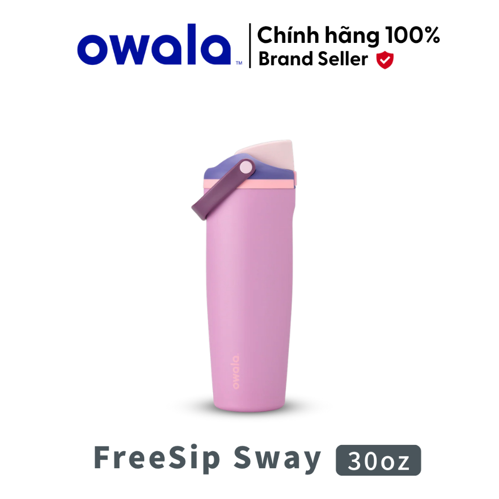Owala FreeSip Sway Insulated Stainless Steel Water Bottle - 30oz | BPA-Free.
